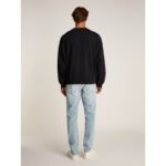 Ck J30j327230 Logo Tape Crew Neck Erkek Sweatshırt – SİYAH - Görsel 5