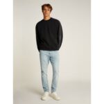 Ck J30j327230 Logo Tape Crew Neck Erkek Sweatshırt – SİYAH - Görsel 7