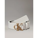 Ck Lv04k7002g Monogram Placque Buckle 30mm Kadın Kemer – GRİ