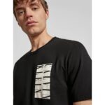 Ck J30j327474 Serıf Box Graphıc Tee Erkek Tshırt – SİYAH - Görsel 2