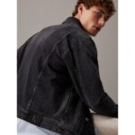 Ck J30j327589 Slım Denım Erkek Ceket – SİYAH - Görsel 3