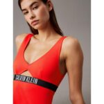 Ck Kw0kw02746 One Pıece Fashıon Fıt Kadın Mayo – TURUNCU - Görsel 2