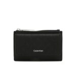 Ck K60k612949 Ck Must Zıp Flap Cardholder Mono Kadın Cüzdan – SİYAH