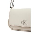 Ck Lv04k3134g Mınımal Monogram Shoulder Kadın Çanta – GRİ - Görsel 2