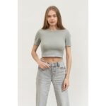 Ck Lvgws5k144 Wo S/s Kadın Tshırt – GRİ