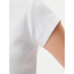 Ck Lv047ab802 Monogram Baby Tee Kadın Tshırt – BEYAZ - Görsel 9