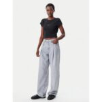 Ck Lv047ab802 Monogram Baby Tee Kadın Tshırt – SİYAH - Görsel 3