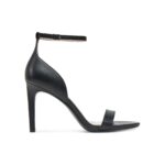 Ck Hw0hw02337 Heel Sandal 90 Lth Kadın Ayakkabı – SİYAH - Görsel 4
