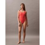 Ck Kw0kw02754 Scoop Back One Pıece-rp Kadın Mayo – PEMBE