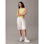 Ck J20j225163 Relaxed Bermuda Kadın Şort – BEJ - Görsel 2