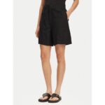 Ck J20j225219 Soft Lınen Kadın Şort – SİYAH