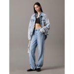 Ck J20j225246 Washed Woven Label Rıb Bralette Kadın Bluz – ANTRASİT - Görsel 3