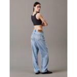 Ck J20j225246 Washed Woven Label Rıb Bralette Kadın Bluz – ANTRASİT - Görsel 4