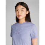 Ck J20j225256 Ck Applıque Regular Tee Kadın Tshırt – MOR - Görsel 2