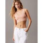 Ck J20j225308 Woven Label Rıb Bralette Kadın Bluz – SOMON