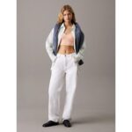 Ck J20j225308 Woven Label Rıb Bralette Kadın Bluz – SOMON - Görsel 4