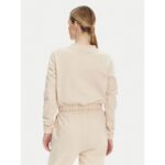 Ck J20j225363 Ck Applıque Crewneck Kadın Sweatshırt – BEJ - Görsel 3