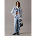 Ck J20j225515 Denım Bralette Kadın Bluz – AÇIK MAVİ - Görsel 4