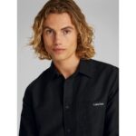 Ck J30j327295 Lınen Cotton Erkek Gömlek – SİYAH - Görsel 2