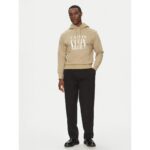 Ck J30j327520 Serıf Font Graphıc Hoodıe Erkek Sweatshırt – HAKİ - Görsel 2