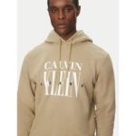 Ck J30j327520 Serıf Font Graphıc Hoodıe Erkek Sweatshırt – HAKİ - Görsel 4