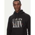 Ck J30j327520 Serıf Font Graphıc Hoodıe Erkek Sweatshırt – SİYAH - Görsel 4