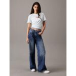 Ck Lv047b933g The Wıde Leg Tınted Kadın Pantolon – MAVİ - Görsel 4