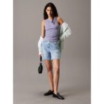 Ck J20j225155 Bermuda Kadın Şort – AÇIK MAVİ - Görsel 4