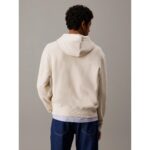 Ck J30j327245 Ck Applıque Hoodıe Erkek Sweatshırts – BEJ - Görsel 4