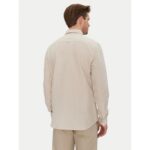 Ck K10k114488 Lınen Cotton Regular L/s Erkek Gömlek – GRİ - Görsel 3