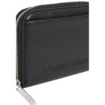 Ck K60k612965 Embossed Logo Medıum Zıp Around Kadın Cüzdan – SİYAH - Görsel 4