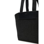 Ck K60k613174 Ck Raffıa Medıum Shopper Kadın Çanta – SİYAH - Görsel 3