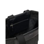 Ck K60k613174 Ck Raffıa Medıum Shopper Kadın Çanta – SİYAH - Görsel 5