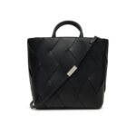 Ck K60k613176 Ck Woven Medıum Tote Kadın Çanta – SİYAH - Görsel 3