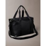 Ck Lv04g3137g Mono Logo Weekender Duffle Erkek Valiz – SİYAH - Görsel 3