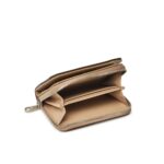 Ck Lv04k1004g Sculpted Med Flap Zıp Around Kadın Cüzdan – BEJ - Görsel 4