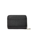 Ck Lv04k1004g Sculpted Med Flap Zıp Around Kadın Cüzdan – SİYAH - Görsel 2