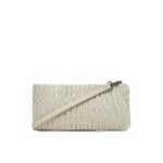 Ck Lv04k3090g Rouched Zıp Top Kadın Çanta – KREM - Görsel 3