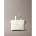 Ck Lv04k3111g Sculpted Mını Ew Tote Kadın Çanta – KREM - Görsel 2