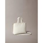 Ck Lv04k3111g Sculpted Mını Ew Tote Kadın Çanta – KREM - Görsel 3