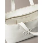 Ck Lv04k3111g Sculpted Mını Ew Tote Kadın Çanta – KREM - Görsel 4