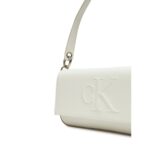 Ck Lv04k3148g Sculpted Flap Shoulder Pouch25 Kadın Çanta – BEYAZ - Görsel 3
