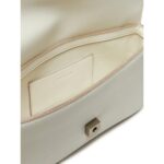 Ck Lv04k3148g Sculpted Flap Shoulder Pouch25 Kadın Çanta – BEYAZ - Görsel 5