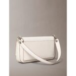 Ck Lv04k3148g Sculpted Flap Shoulder Pouch25 Kadın Çanta – KREM - Görsel 3