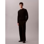 Ck Lv040bm343 Ls Supıma Cotton Crew 14gg Erkek Sweaters – SİYAH - Görsel 2