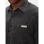 Ck Lv040bm733 Casual Classıc Vaıl Denım Erkek Gömlek – SİYAH - Görsel 4
