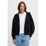 Ck Lv044c211g A- Logo Emb French Terry Fz Hood Kadın Sweatshirt – SİYAH