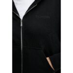 Ck Lv044c211g A- Logo Emb French Terry Fz Hood Kadın Sweatshirt – SİYAH - Görsel 4