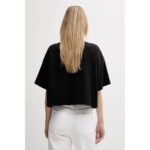 Ck Lv044c903g A-ss Boxy Logo Graphic Tee Kadın Tshırt – SİYAH - Görsel 2