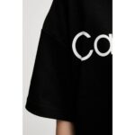 Ck Lv044c903g A-ss Boxy Logo Graphic Tee Kadın Tshırt – SİYAH - Görsel 4